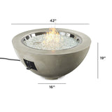 Outdoor Greatroom - Natural Grey Cove 42" Round Gas Fire Pit Bowl - CV-30