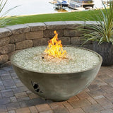 Outdoor Greatroom - Natural Grey Cove Edge 42" Round Gas Fire Pit Bowl - CV-30E