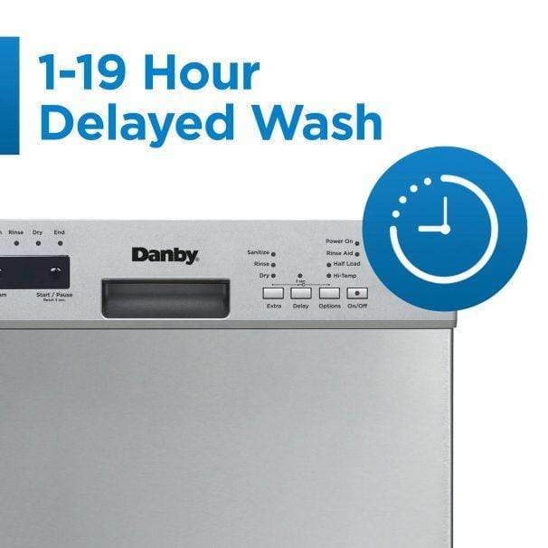 Danby Dishwasher Danby 18" Electronic Dish Washer Stainless Steel