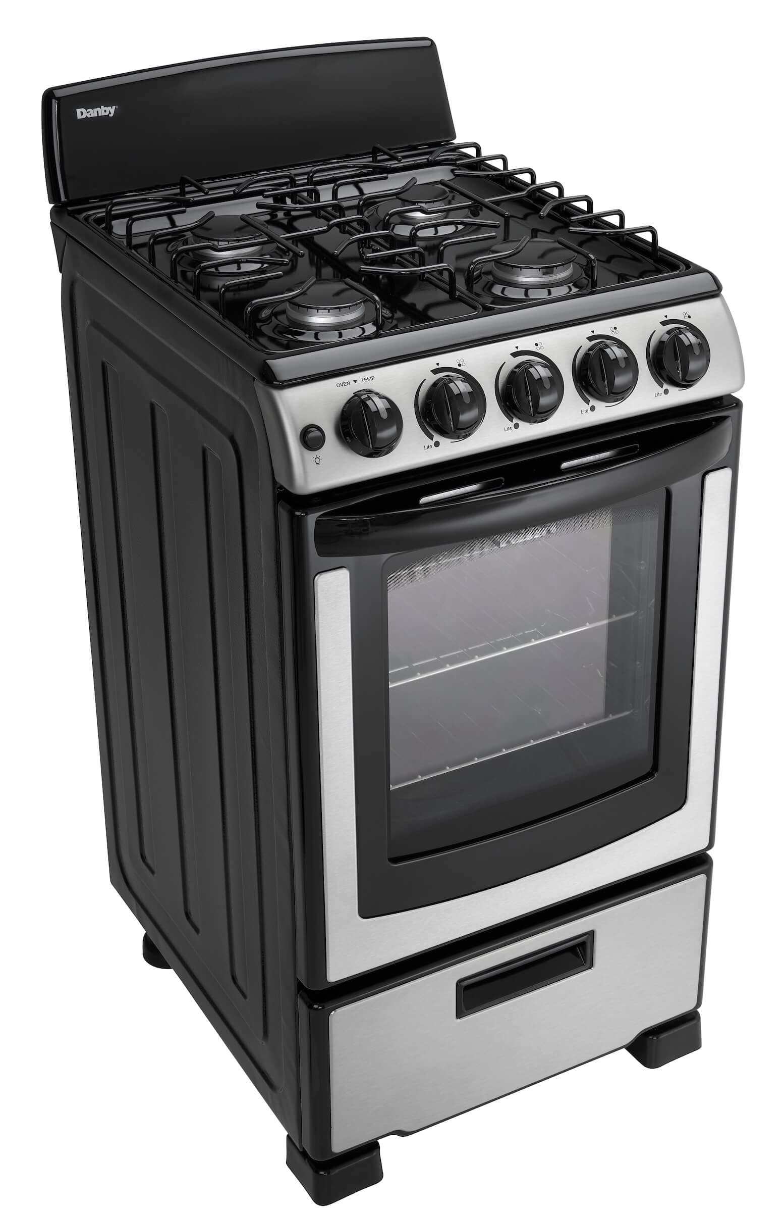 Danby Gas Range Danby Designer 20” Free Standing Gas Range – Stainless Steel