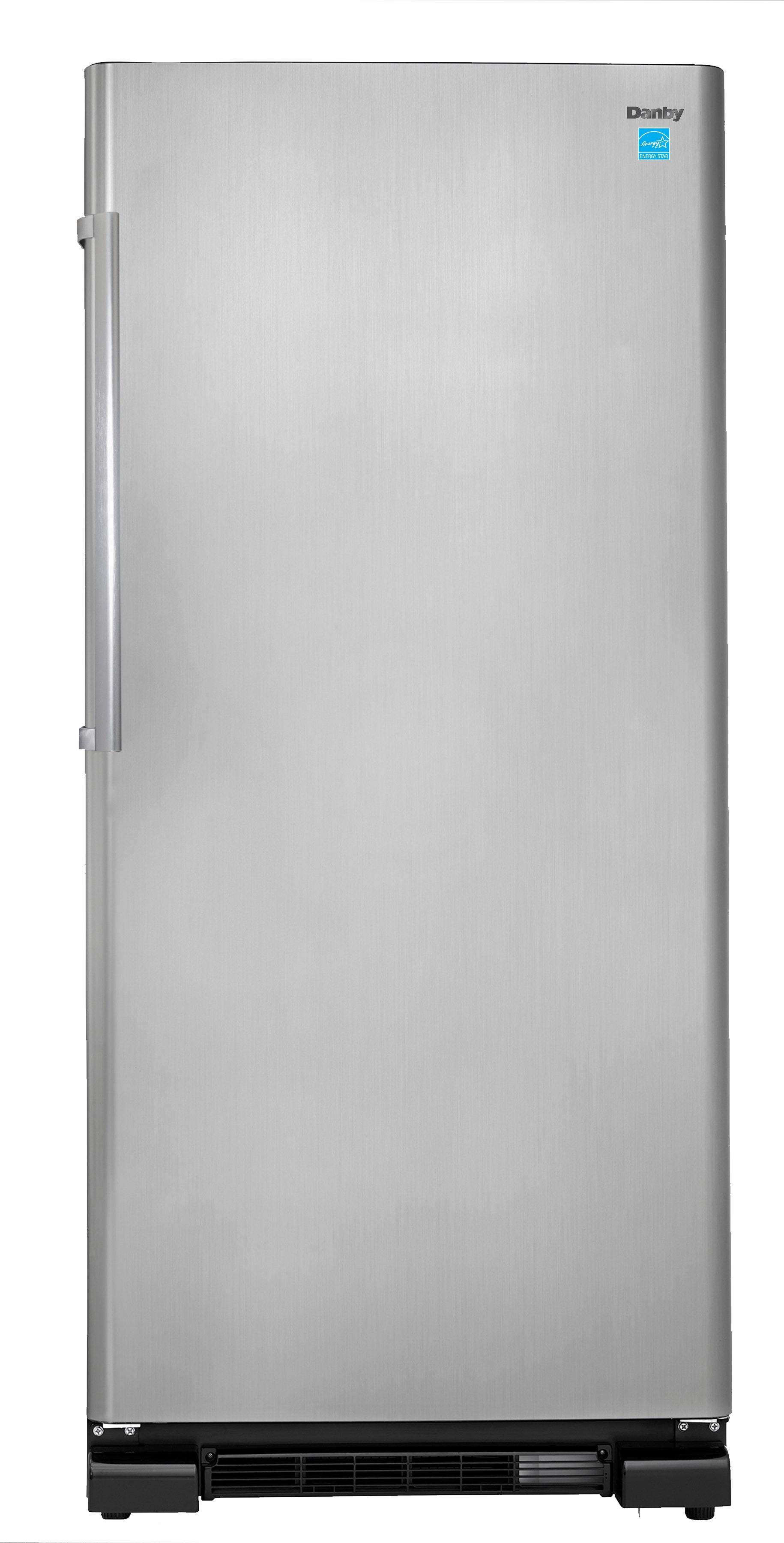 Danby Refrigerator-Freezer Black/Gray Danby Designer 17 Cu. Ft. Apartment Size Refrigerator White & Black/Gray