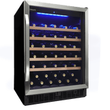 Danby Wine Cellars Danby - 50 Wine Bottle Wine Cooler, Capacitive Touch Controls, Pro Style Handle