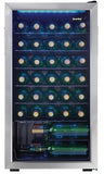 Danby Wine Refrigerators Built in and Free Standing Danby 3.3 Cu. Ft. 36 Bottle Freestanding Wine Cooler