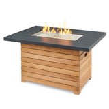 Outdoor Greatroom - Darien Rectangular Gas Fire Pit Table with Aluminum Top - DAR-1224-K