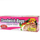 Delta Brands Inc Food Storage Home Select Snack Bags-Zipper Seal 50 Ct