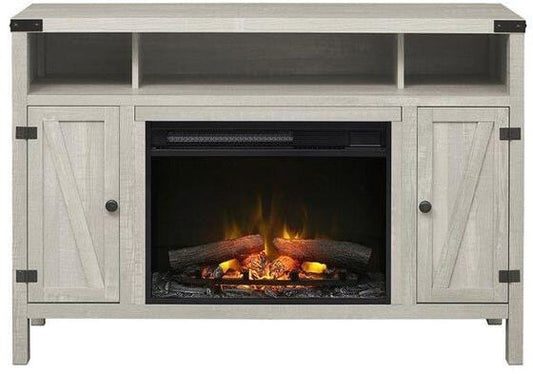 Dimplex BUILT-IN ELECTRIC FIREPLACES Dimplex - 43-inch Sadie Media Console with Electric Fireplace - Silver | C3P23LR-2051SP
