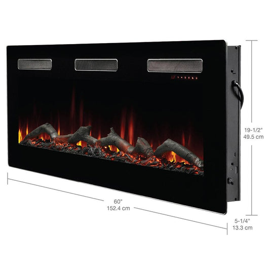 Dimplex Linear Electric Fireplace Dimplex - 60-inch Sierra Series Wall Mount/Built-In Linear Electric Fireplace | SIL60