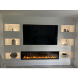 Dimplex Linear Electric Fireplace Dimplex - IgniteXL® 74-inch Built-in Linear Electric Fireplace | Black Trim | XLF74