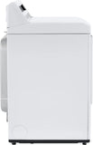 LG - 7.3 cu. ft. Large Capacity Vented Electric Dryer with Sensor Dry and Transparent Glass Door in White - DLE7150W