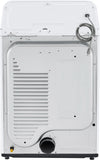 LG - 7.3 cu. ft. Large Capacity Vented Gas Dryer with Sensor Dry and Transparent Glass Door in White - DLG7151W