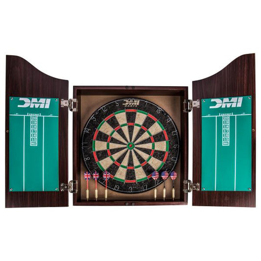 DMI Darts Deluxe Dartboard Cabinet Sets (Rosewood)