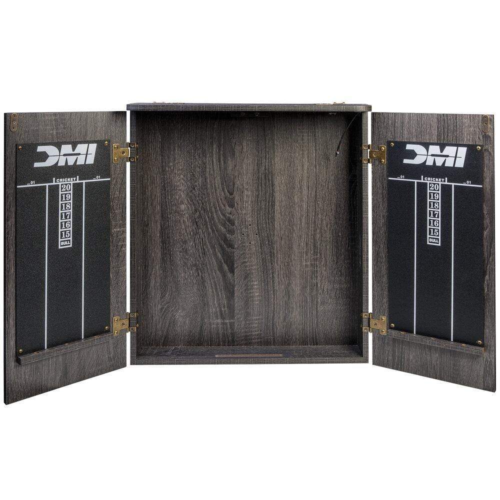 DMI Sports Darting DMI SPORTS Paris Lighted Bristle Dartboard Cabinet Set - D4400W