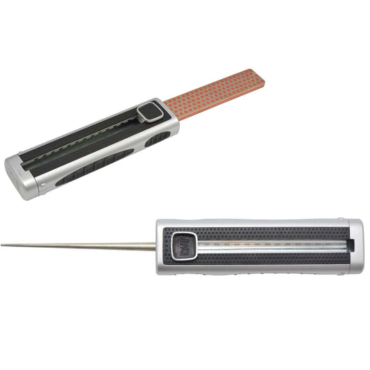 DMT Knives & Tools : Sharpeners DMT SLYDR-Sharp Fine Grit Serrated-Straight Edge Sharpener