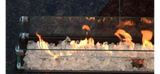 AZ Patio Heaters Rectangular Bar Height Granite Top Fire Pit with Wind Screen | AFP-BAR-MAR