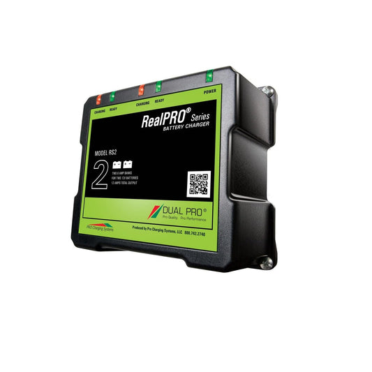 Dual Pro Marine/Water Sports : Batteries & Chargers Dual Pro Recreat Series Dual Output Charger 2-6 AMP Bank RS2