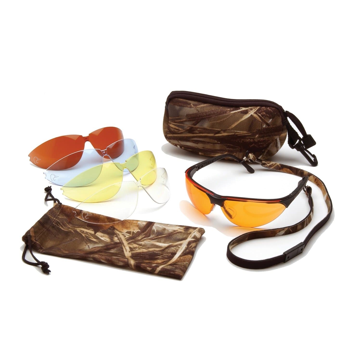 Ducks Unlimited Apparel : Eyewear - Safety/Shooting Ducks Unlimited Shooting Eyewear Kit 5 Interchangeable Lens