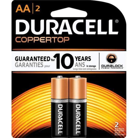DURACELL Lighting > Batteries & Accessories CPRT AA 2PK DURACELL COPPERTOP BATTERIES