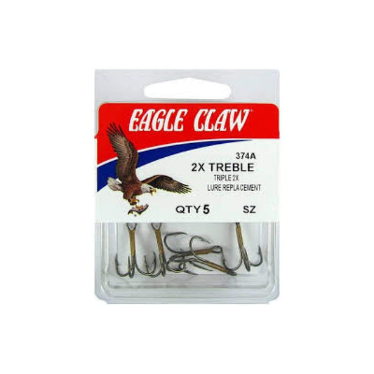 Eagle Claw Fishing : Hooks Eagle Claw Treble Reg Shank 5Pk Size8
