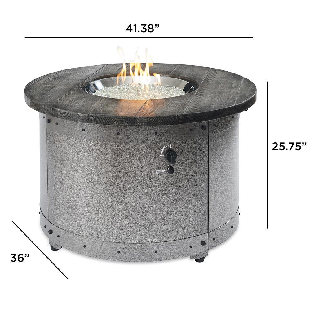 Outdoor Greatroom - Edison Round Gas Fire Pit Table - ED-20
