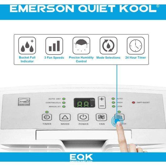 Emerson Quiet Kool Dehumidifier Emerson Quiet Kool 50 Pint Dehumidifier, EAD50E1H