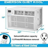 Emerson Quiet Kool Window A/C Emerson Quiet Kool SMART 15,000 BTU 115V Window Air Conditioner with Remote, Wi-Fi, and Voice Control