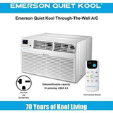 Emerson Quiet Through the Wall Air Conditioner Emerson Quiet - 14000 BTU TTW Air Conditioner with Wifi Controls, 230V