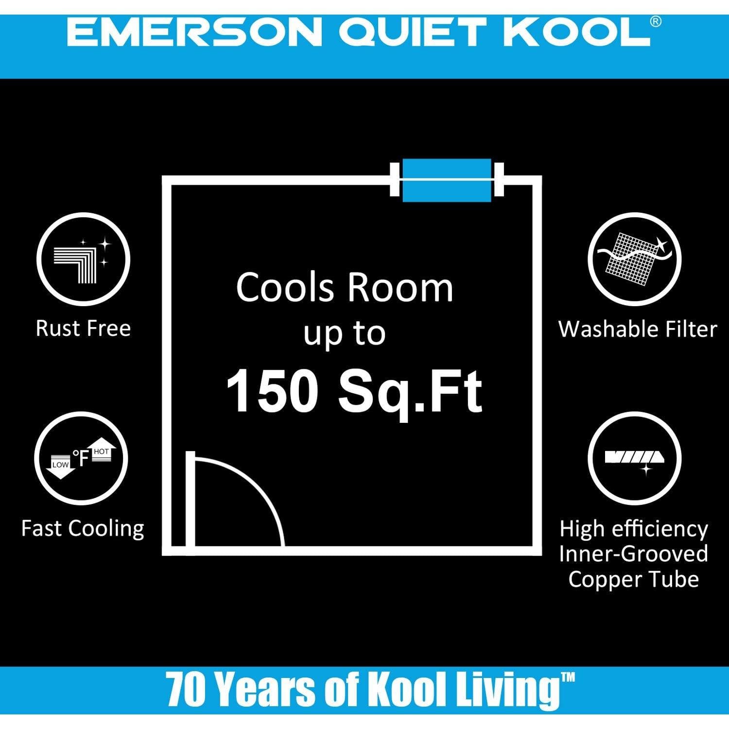 Emerson Quiet Window A/C 5000 BTU Window Air Conditioner with Mechanical Controls