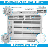 Emerson Quiet Window A/C 5000 BTU Window Air Conditioner with Mechanical Controls