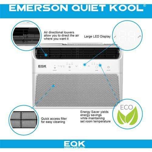Emerson Quiet Window A/C Emerson Quiet - 8000 BTU Window Air Conditioner with Wifi Controls