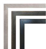 Empire Empire 36 Inch Brushed Nickel Beveled Frame for Boulevard Fireplaces
