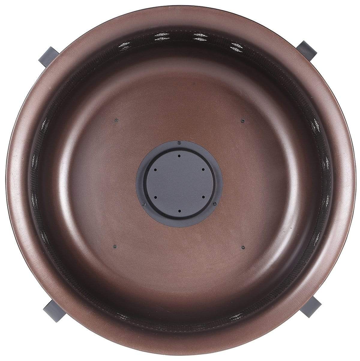 34 IN STEEL/BRUSHED COPPER WOOD BURNING OUTDOOR FIREBOWL - Recreation Outfitters