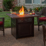 Endless Summer Fire Pit “Donovan” LP Gas Outdoor Fire Pit with DualHeat Technology