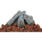Endless Summer Fire Pit Lava Rock and Log Kit