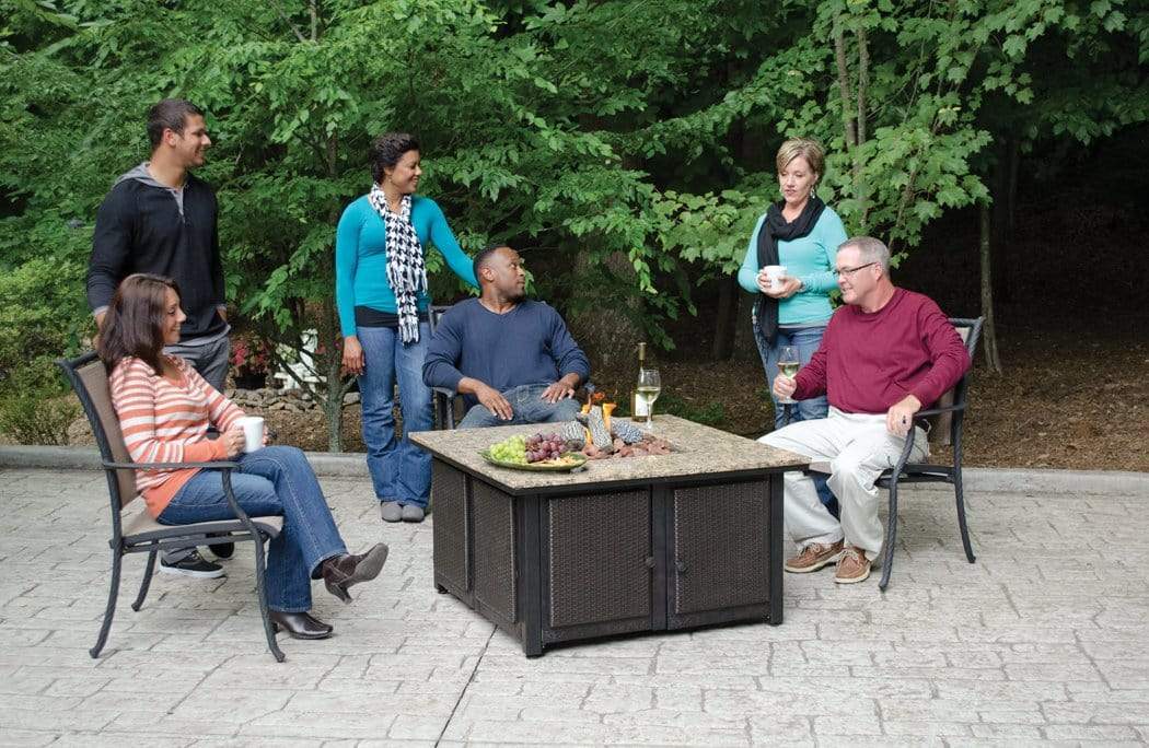 Endless Summer Fire Pit LP Gas Outdoor Fire Pit with 42-in. Granite Mantel