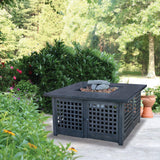 Endless Summer Fire Pit LP Gas Outdoor Fire Pit with 42-in. Tile Mantel