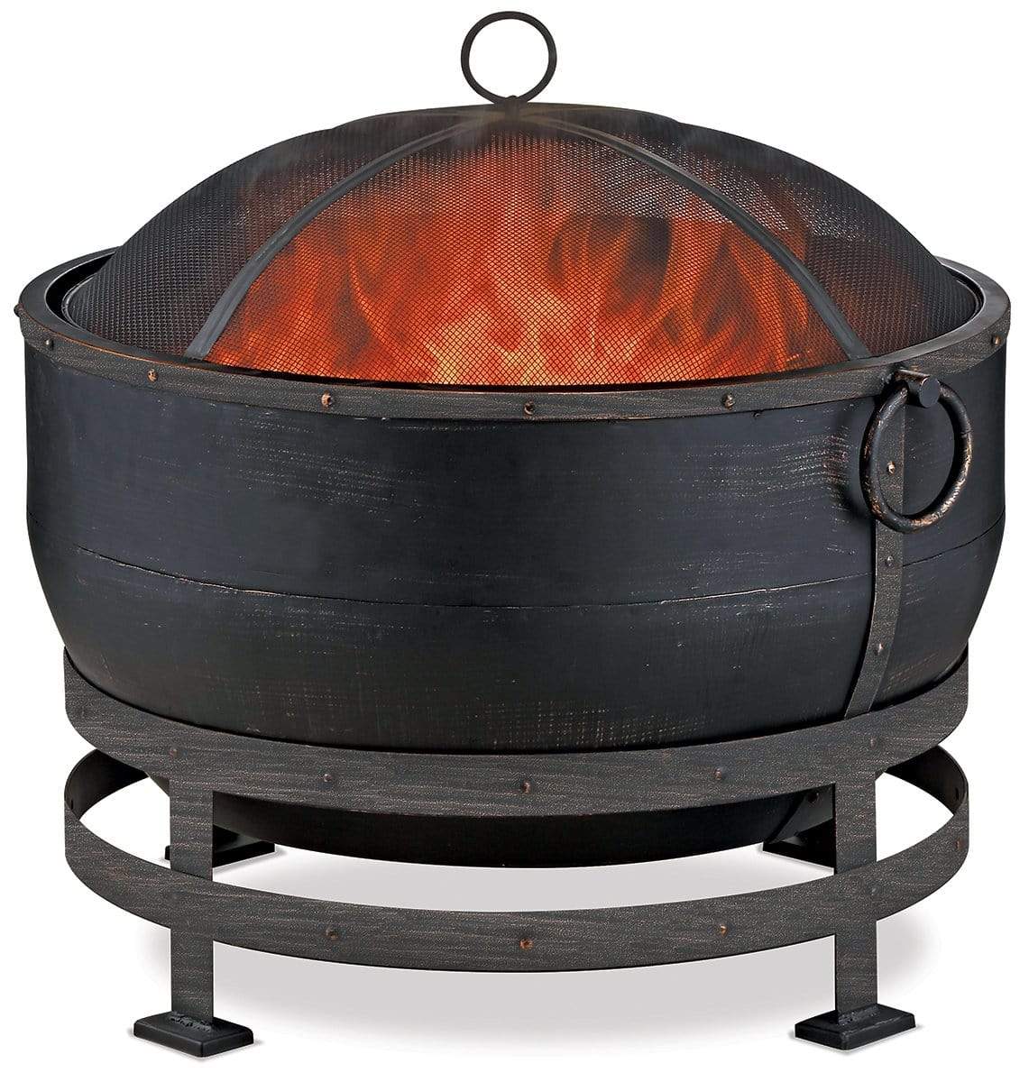 Endless Summer Fire Pit OIL RUBBED BRONZE WOOD BURNING OUTDOOR FIREBOWL WITH KETTLE DESIGN