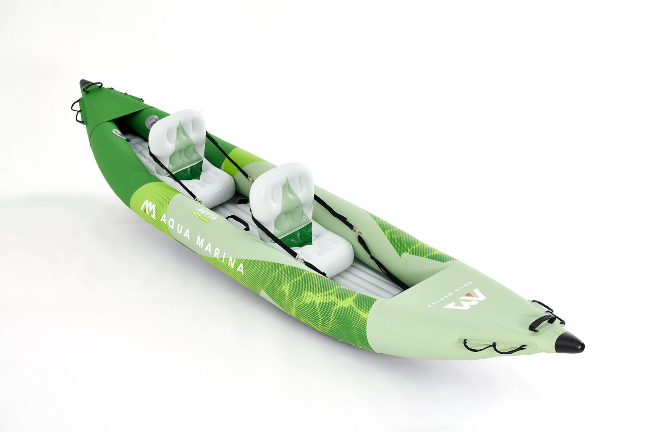 Aqua Marina - Betta-412 Recreational Kayak - 2 person. Inflatable deck. Kayak paddle set included. | BE-412-22