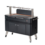 Everdure Charcoal Grill Everdure By Heston Blumenthal HUB 54-Inch Charcoal Grill With Rotisserie & Electronic Ignition