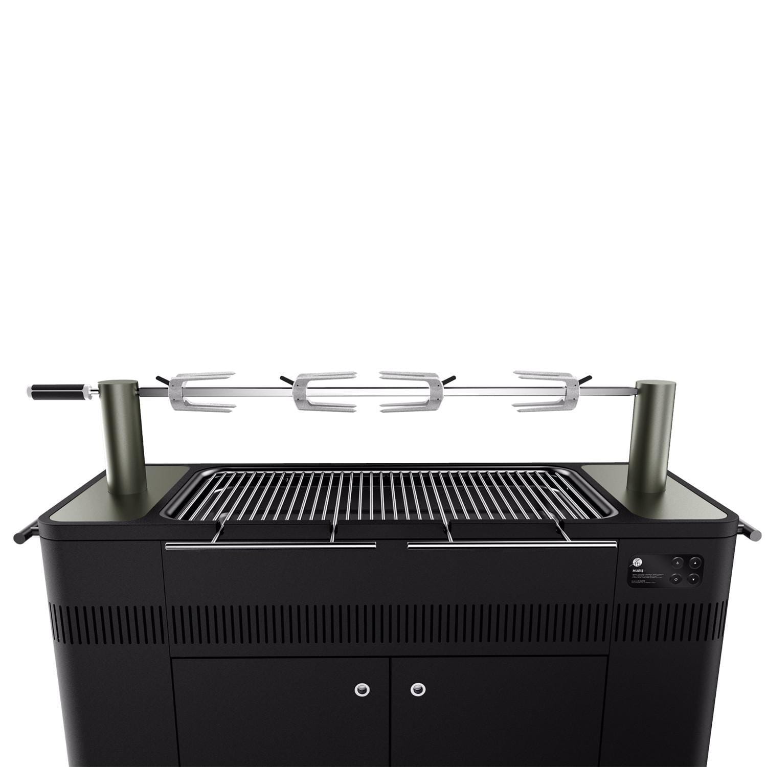 Everdure Charcoal Grill Everdure By Heston Blumenthal HUB II 54-Inch Charcoal Grill With Rotisserie & Electronic Ignition