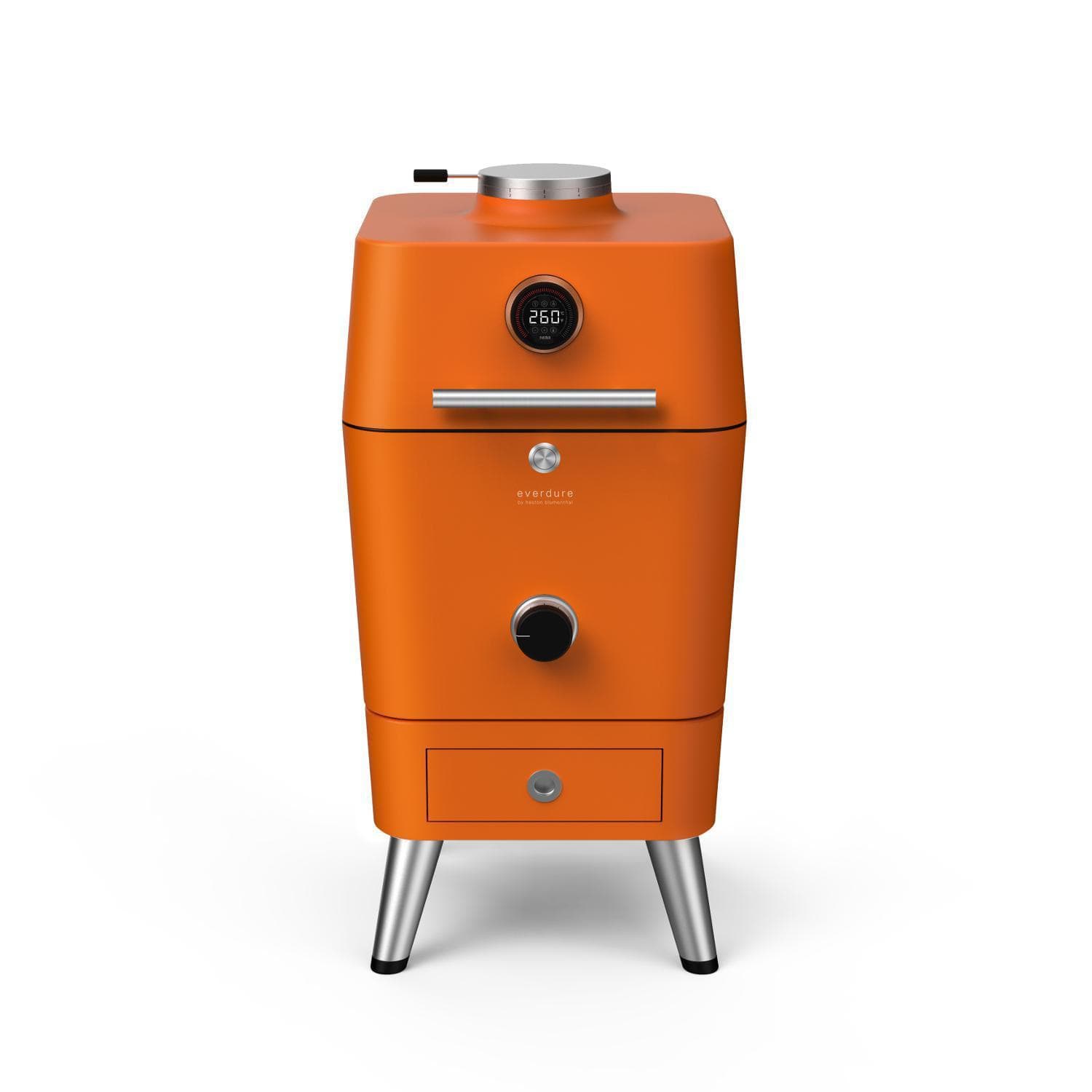 Everdure Charcoal Grill Orange Everdure By Heston Blumenthal 4K 21-Inch Charcoal Grill & Smoker