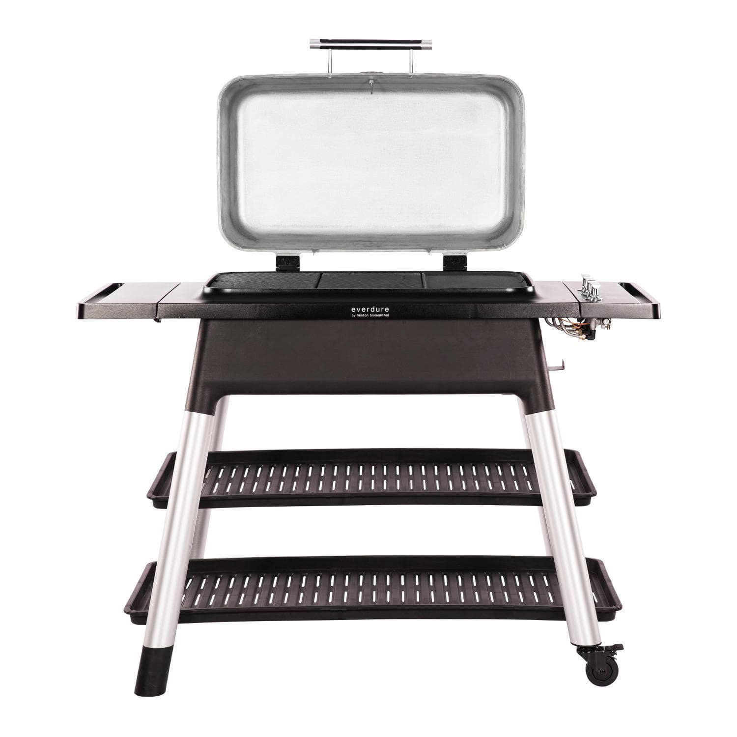Everdure Propane Gas Grill Everdure By Heston Blumenthal FURNACE 52-Inch 3-Burner Propane Gas Grill With Stand