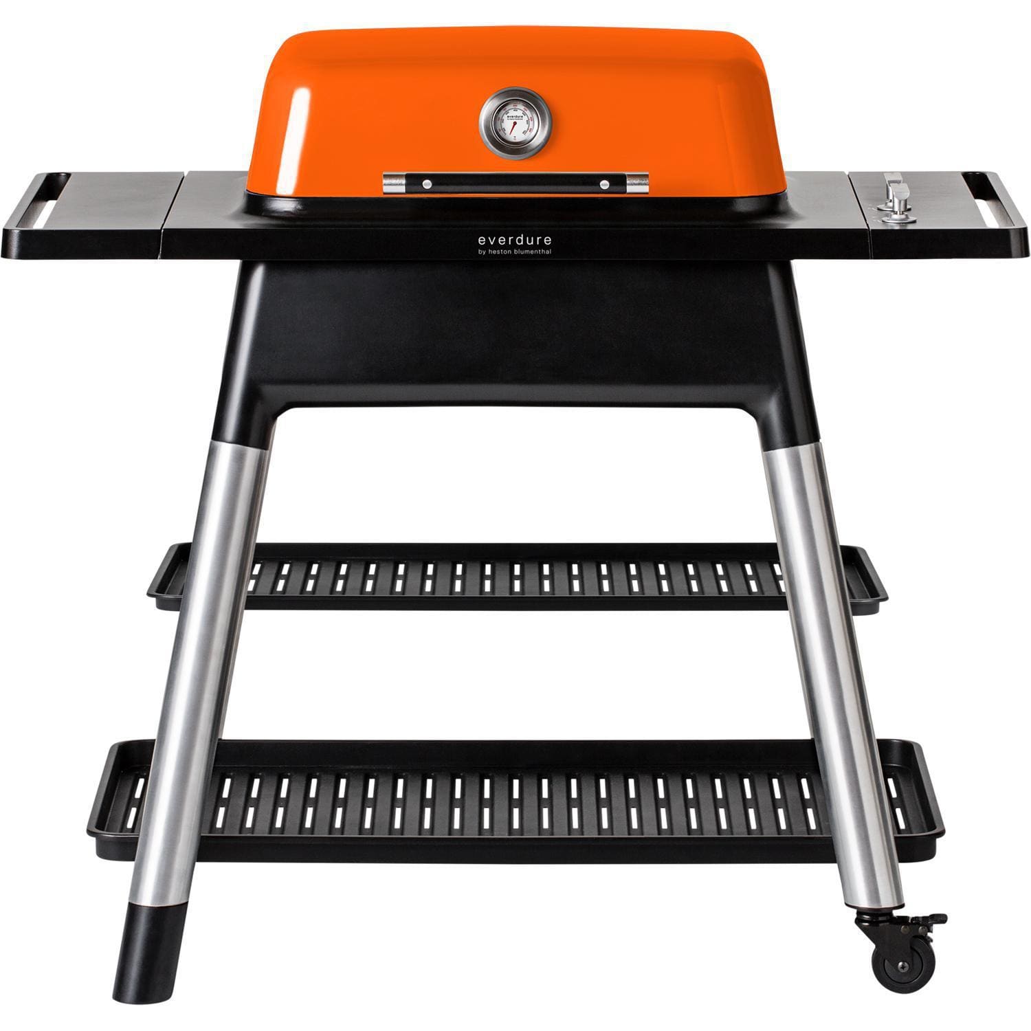 Everdure Propane Gas Grill Orange Everdure By Heston Blumenthal FORCE 48-Inch 2-Burner Propane Gas Grill With Stand