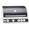 Blaze - Premium LTE 4 Burner Grill Skin & Control Panel Cover - Black | BLZ-4BSK-BLK