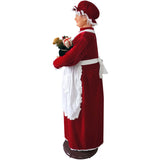 Fraser Hill Farm -  58-In. Dancing Mrs. Claus with Apron, Life-Size Motion-Activated Christmas Animatronic