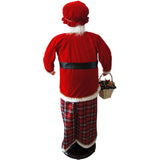 Fraser Hill Farm -  58-In. Dancing Mrs. Claus with Festive Basket, Life-Size Motion-Activated Christmas Animatronic