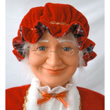 Fraser Hill Farm -  58-In. Dancing Mrs. Claus with Festive Basket, Life-Size Motion-Activated Christmas Animatronic