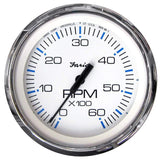 Faria Beede Instruments Gauges Faria Chesapeake White SS 4" Tachometer - 6000 RPM (Gas) (Inboard  I/O) [33807]