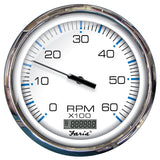 Faria Beede Instruments Gauges Faria Chesapeake White SS 5" Tachometer w/Digital Hourmeter - 6000 RPM (Gas) (Inboard) [33863]