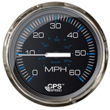 Faria Beede Instruments Gauges Faria Chesepeake Black 4" Studded Speedometer - 60MPH (GPS) [33749]
