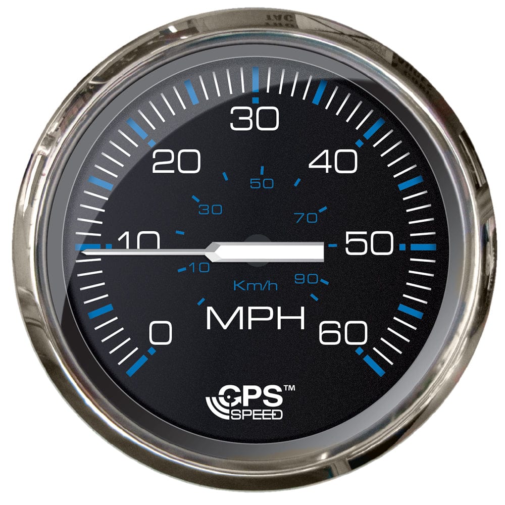 Faria Beede Instruments Gauges Faria Chesepeake Black 4" Studded Speedometer - 60MPH (GPS) [33749]